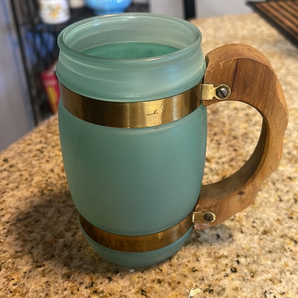 Vintage 1960’s Siesta ware frosted glass barrel mugs - Picture 2 of 4